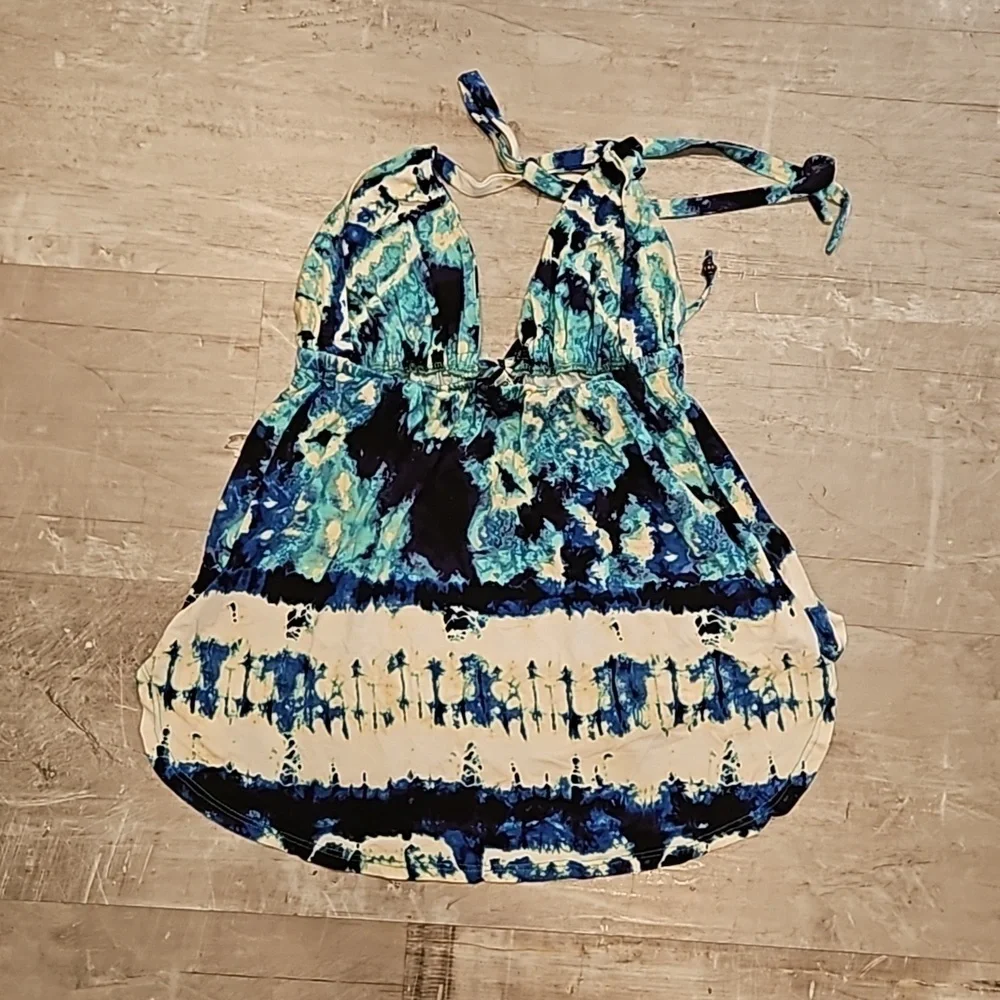 💕VERONICA M💕 Halter Top ~ Tie Dye Print Medium - Picture 2 of 6